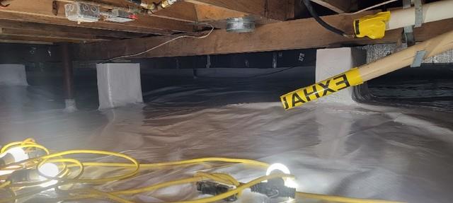 Brighter Looking Crawlspace