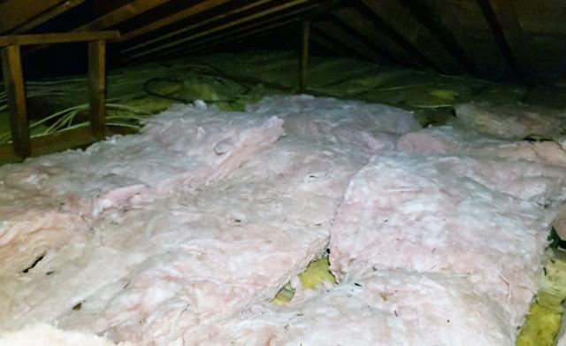 Old Fiberglass Insulation