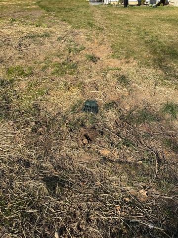 Our LawnScape is installed at the end of the discharge line.