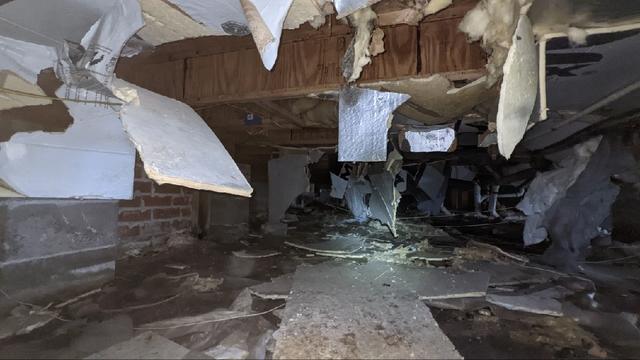 Messy Wet Crawl Space