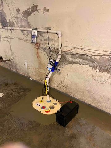 Sump Pump Installed
