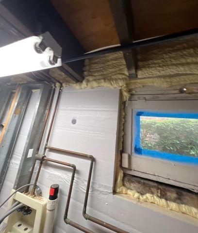 Basement Wall Panel Insulation and Spray Foam