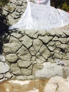 Freshly Carved Shotcrete Wall Tahoe City, Ca 96145