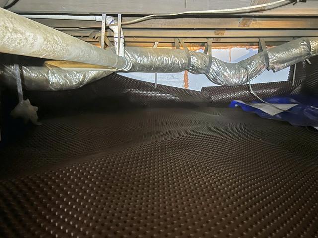 Drainage Matting Layer Installed