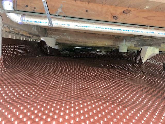 Drainage Matting Installed