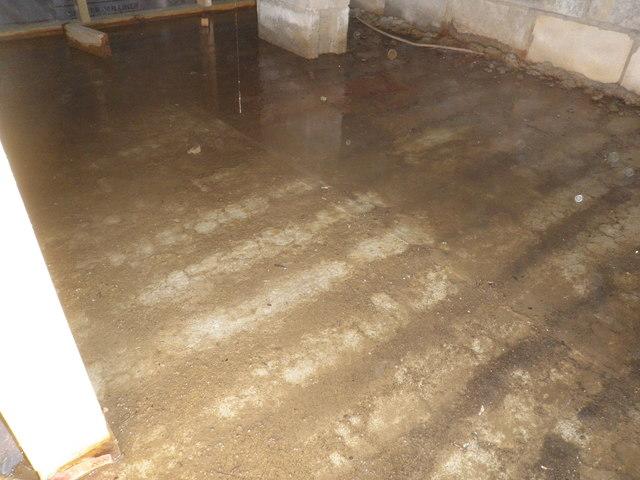 Flooding in crawl space