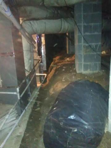 Damp Crawl Space