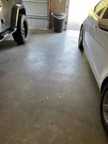 Cracked Concrete Garage Floor