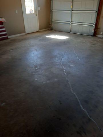 Cracked Concrete Garage Floor