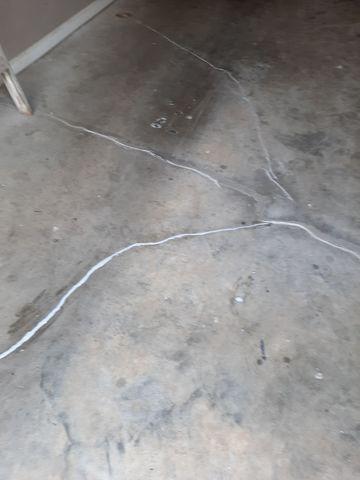 Cracked Concrete Garage Floor