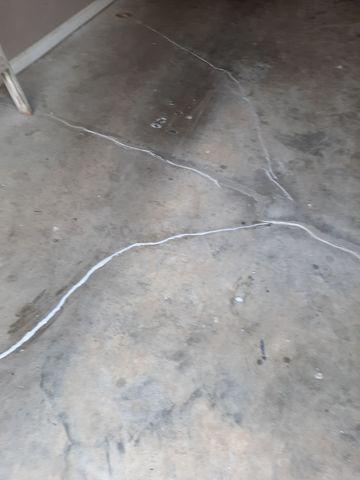 Cracked Concrete Garage Floor