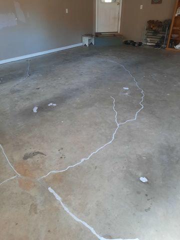 Cracked Concrete Garage Floor