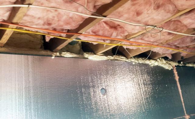 Spray Foamed Rim Joists