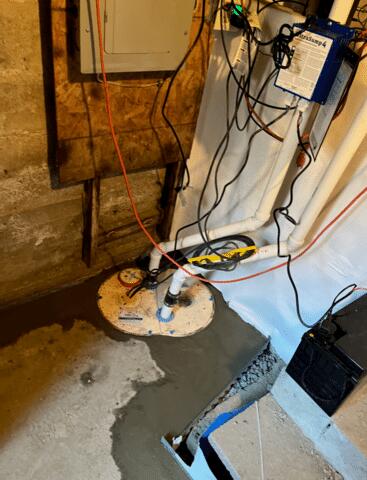 TripleSafe Sump Pump And WaterGuard Installed