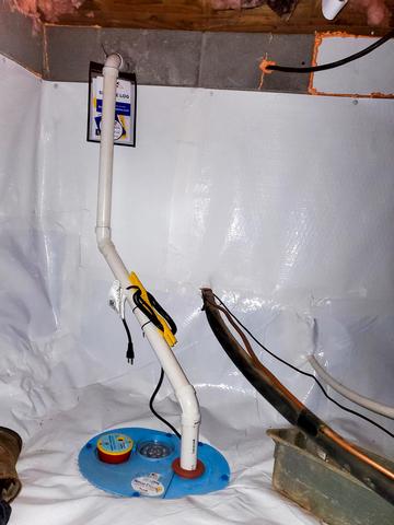 Installed Sump Pump