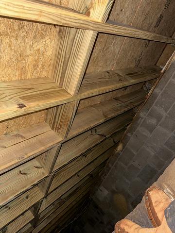 New Installed Floor View From Below