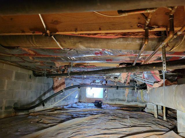 Crawl Space Before Encapsulation