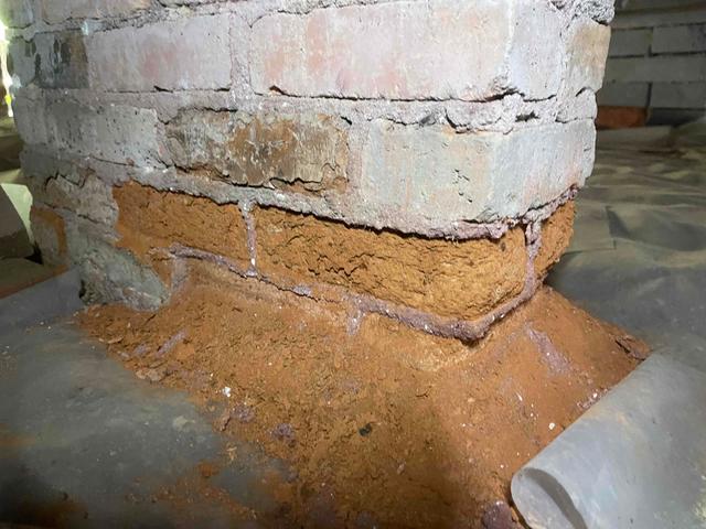 Brick Pier Deterioration