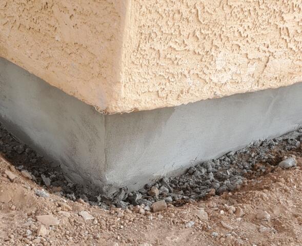After Concrete a Concrete Stem Wall Repair