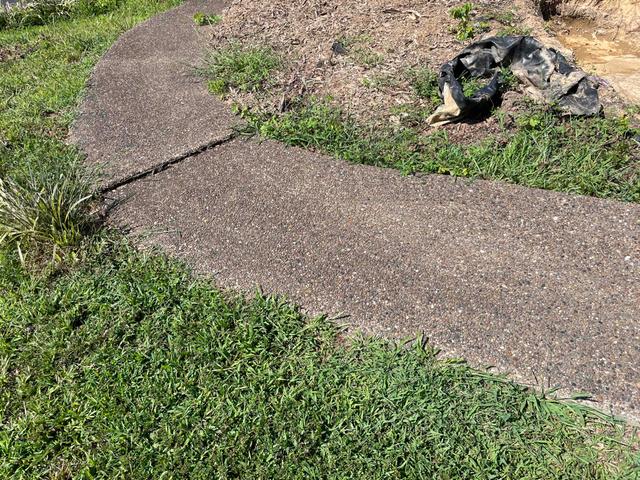 Front sidewalk crack and separation