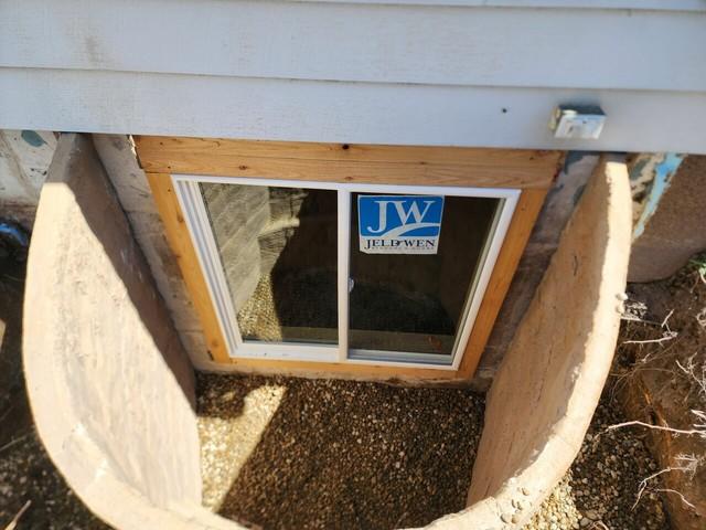 Allen and Cassie opted to install an egress window for their basement. The team at Ayers created the hole in the foundation, allowing for the window to be placed. Additionally, the couple opted to install a Rockwell Window cover to prevent water and other debris from causing issues. Allen and Cassie were thrilled with the final turnout of the project!