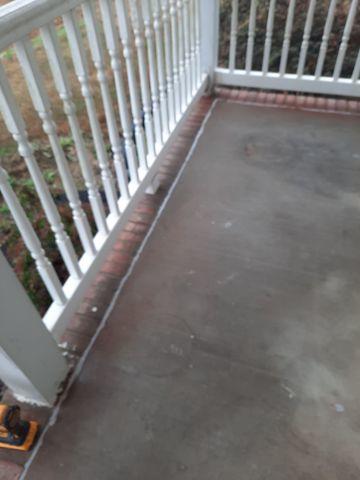 Cracked/Separated Porch after repair