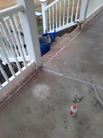 Cracked/Separated Porch after repair