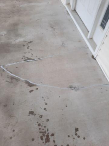 Cracked/Separated Porch after repair