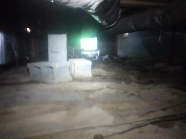 This damp crawl space was lacking support.