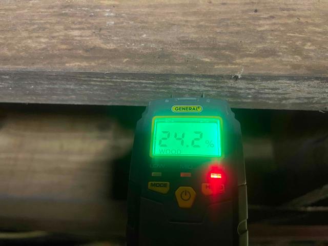 High Wood Moisture Reading