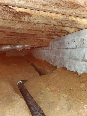 Perimeter Drainage in Crawl Space
