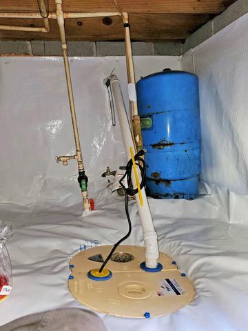 Installed Sump Pump