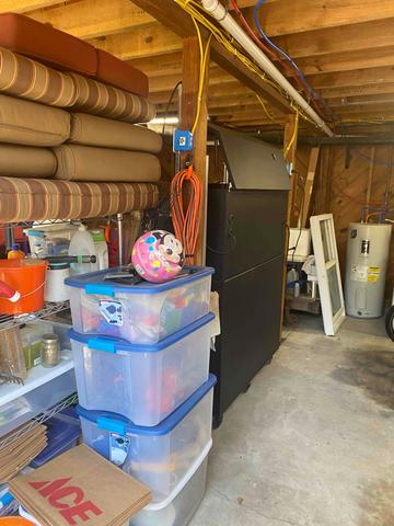 Garage Area with Unlevel Floors