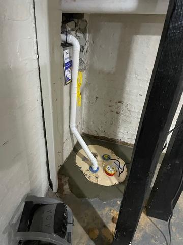 Installed Sump Pump