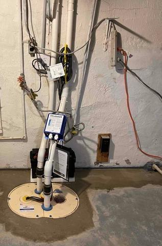 Basement Sump Pump System