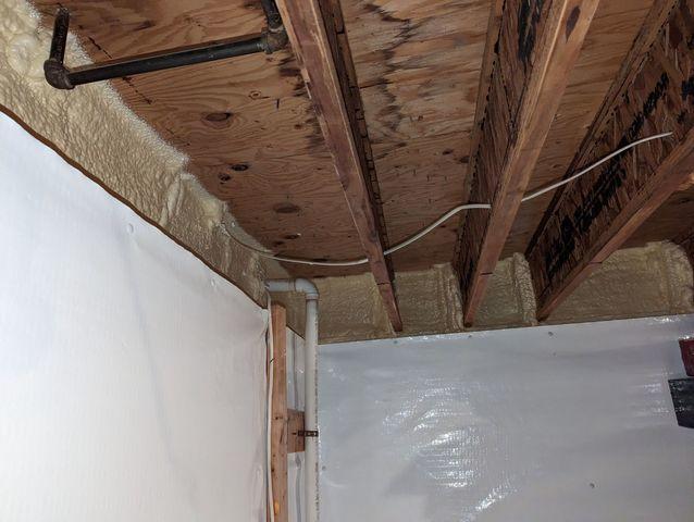 Moisture Barrier and Spray Foam