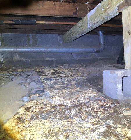 Crawl Space Before Installation