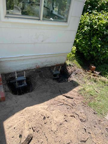 Helical Piers Installation