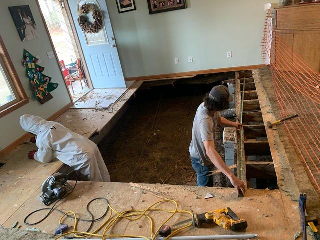During Wood Repair