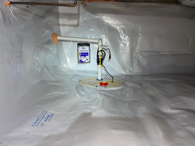 Sump Pump Installed