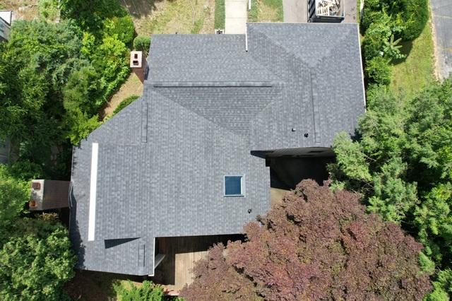 Beautiful photo of the completed job taken by one of our drones