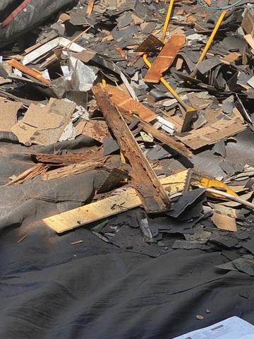 Damaged and rotten materials