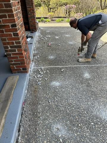 Slab Injection Works Erickson Foundation Solutions - Concrete Repair Photo Album - Lifting ...