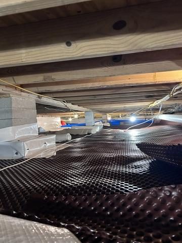 Drainage Matting Installed