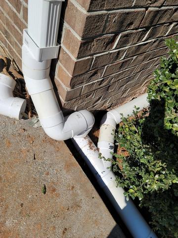 Buried Downspout