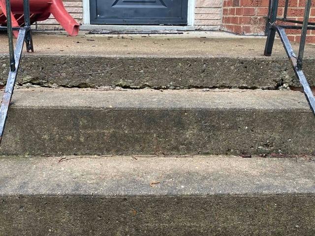 Cracked and Sloping Stairs