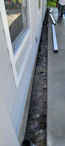 Concrete Removed for Channel Drain Placement