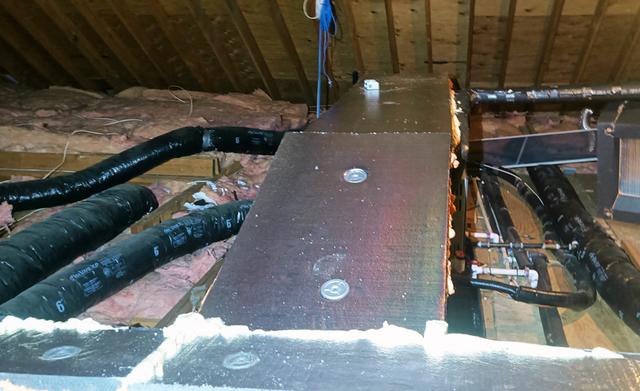 Encapsulated Leaky Ductwork