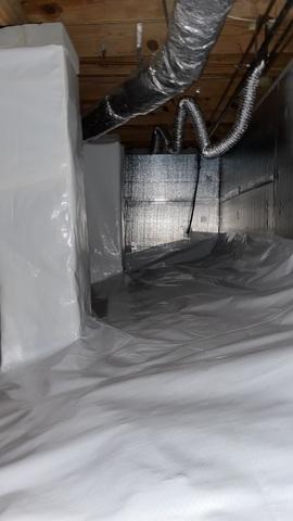Sloped Crawl Space