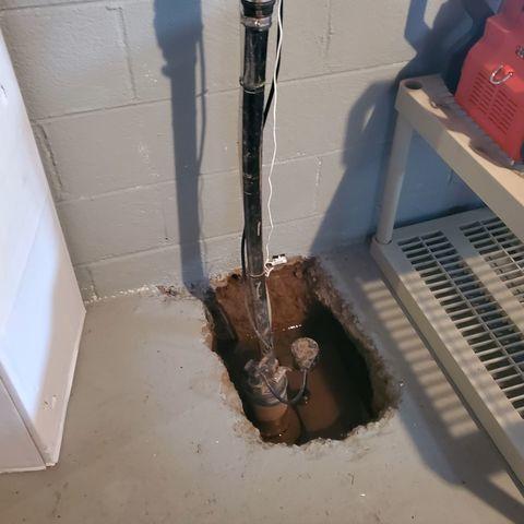 Sump Pump Before